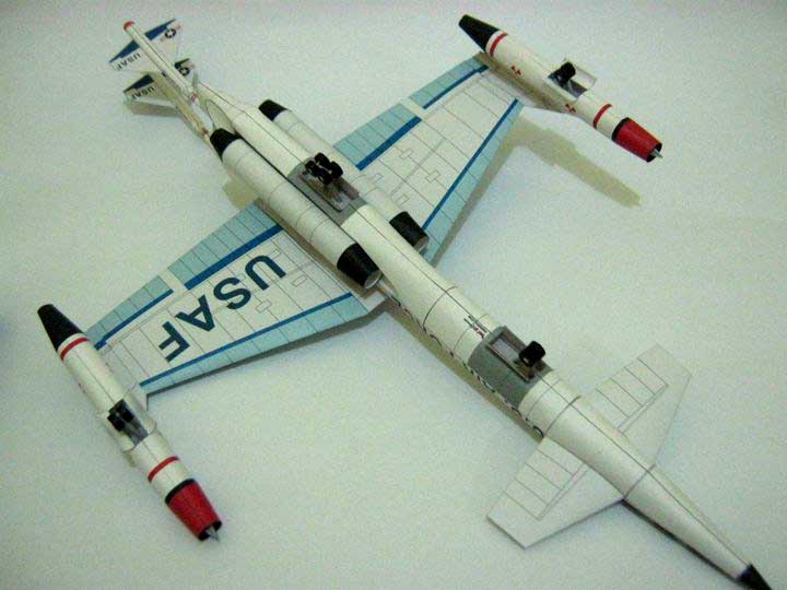 Бомбардировщик Convair XAB-1 Beta-1 paper model