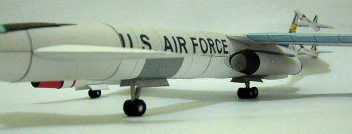 Бомбардировщик Convair XAB-1 Beta-1 paper model