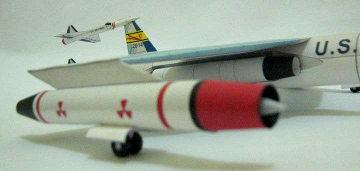 Бомбардировщик Convair XAB-1 Beta-1 paper model