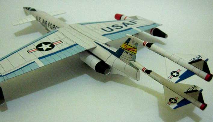 Бомбардировщик Convair XAB-1 Beta-1 paper model
