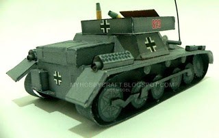 Транспортер боеприпасов T-1A paper model