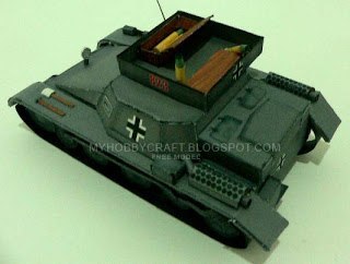 Транспортер боеприпасов T-1A paper model