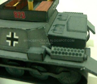 Транспортер боеприпасов T-1A paper model