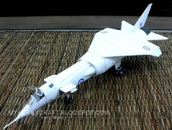 Бомбардировщик BAC TSR-2 paper model