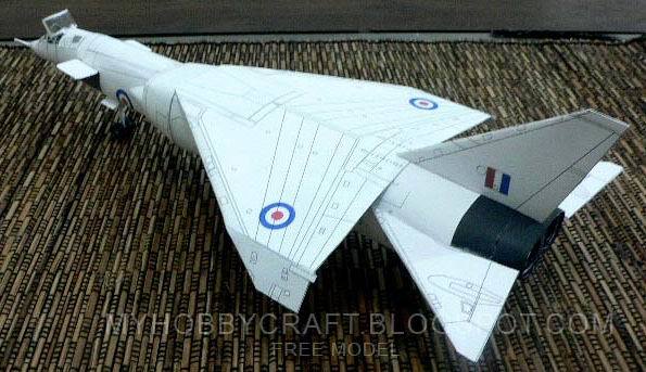 Бомбардировщик BAC TSR-2 paper model