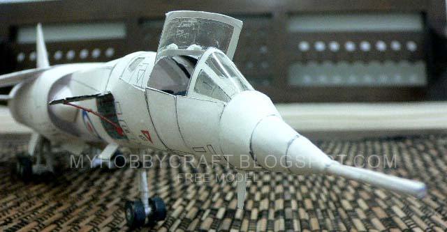 Бомбардировщик BAC TSR-2 paper model