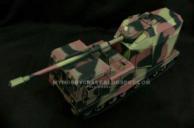 Самоходная установка DONAR paper model