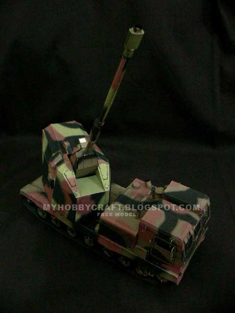 Самоходная установка DONAR paper model