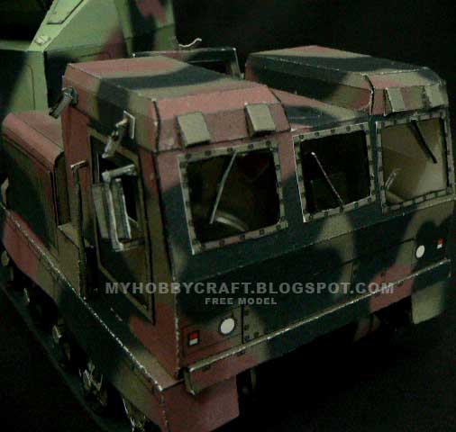 Самоходная установка DONAR paper model