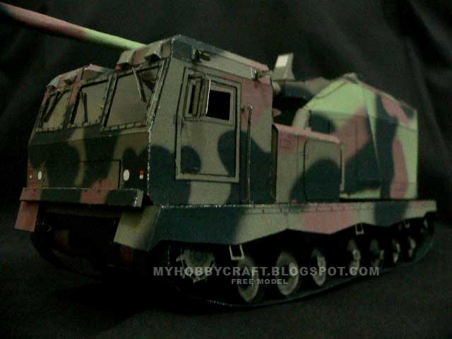 Самоходная установка DONAR paper model