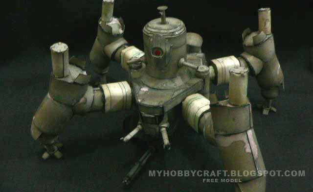 Робот Extllabor (Полиция будущего) paper model