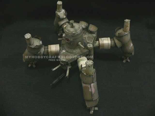 Робот Extllabor (Полиция будущего) paper model