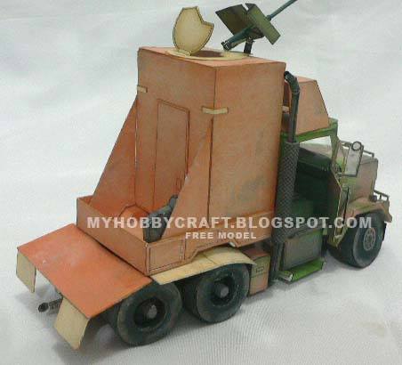 Вооруженный грузовик M915 paper model