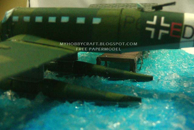 Диорама Самолет Junkers Ju 52 paper model