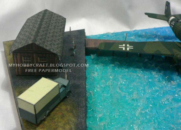 Диорама Самолет Junkers Ju 52 paper model