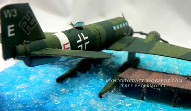Диорама Самолет Junkers Ju 52 paper model