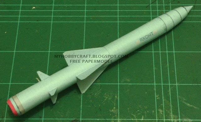 Противокорабельная ракета П-800 Оникс paper model