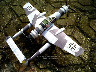 Штурмовик Junkers Ju EF112 paper model