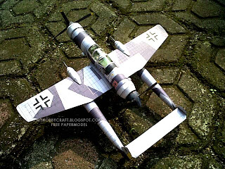 Штурмовик Junkers Ju EF112 paper model