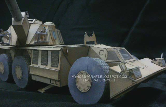 Самоходная установка G6 Rhino paper model