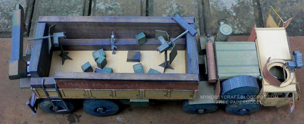 Тактический грузовик HEMTT M-977 paper model