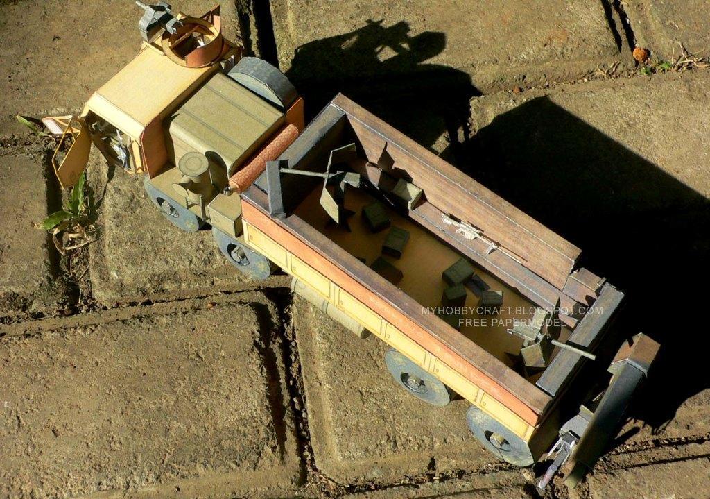 Тактический грузовик HEMTT M-977 paper model