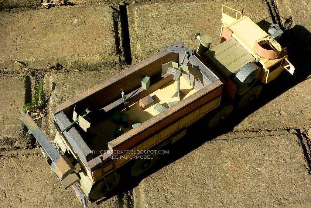 Тактический грузовик HEMTT M-977 paper model