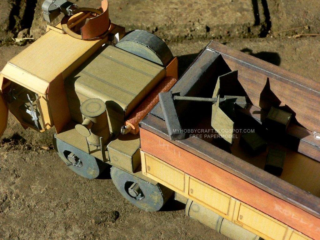 Тактический грузовик HEMTT M-977 paper model