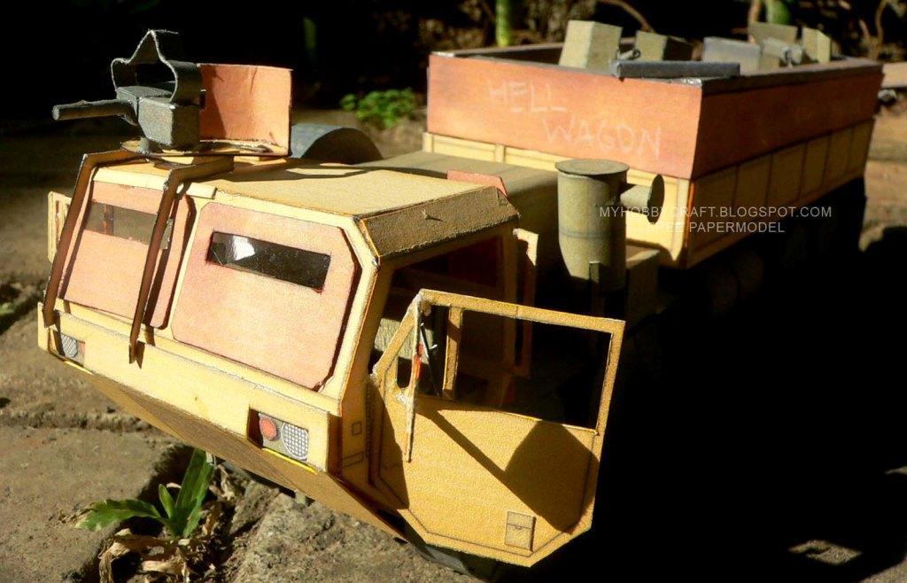 Тактический грузовик HEMTT M-977 paper model