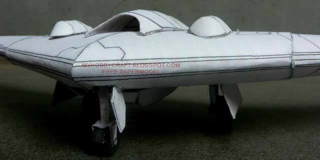 Беспилотный самолет RQ-170 Sentinel paper model