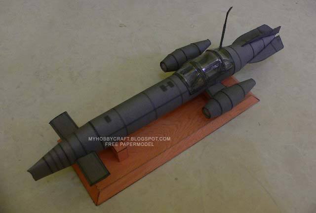 Подводная лодка Гидры (Первый мститель) paper model