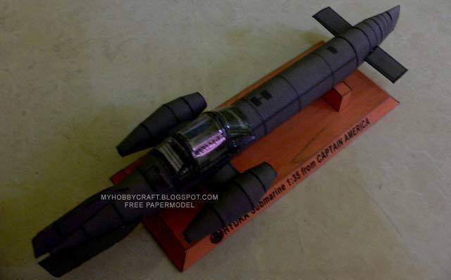 Подводная лодка Гидры (Первый мститель) paper model