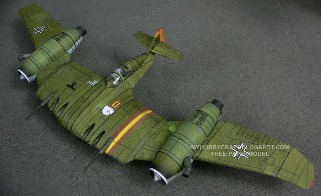 Концепт самолета от Dusso paper model