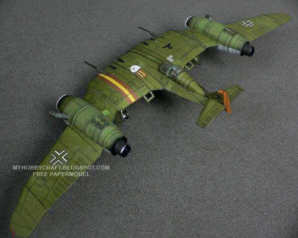 Концепт самолета от Dusso paper model
