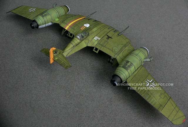 Концепт самолета от Dusso paper model