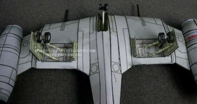 Концепт самолета от Dusso paper model