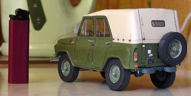 Автомобиль УАЗ-469 paper model