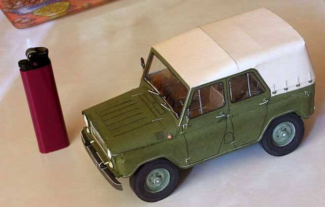 Автомобиль УАЗ-469 paper model