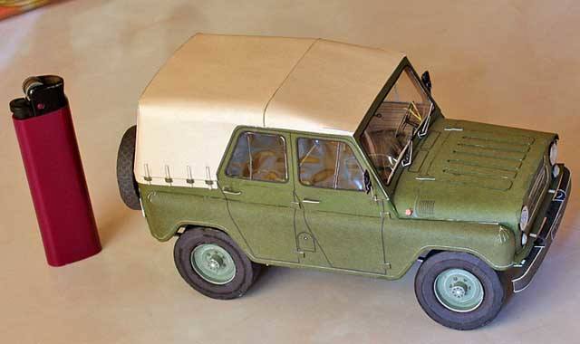 Автомобиль УАЗ-469 paper model