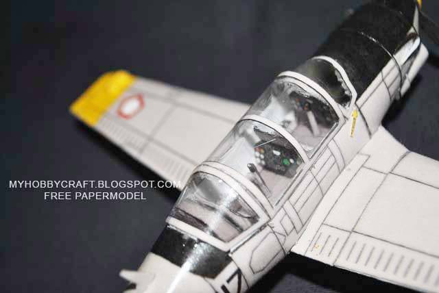 Самолет Beechcraft T-34 Mentor paper model