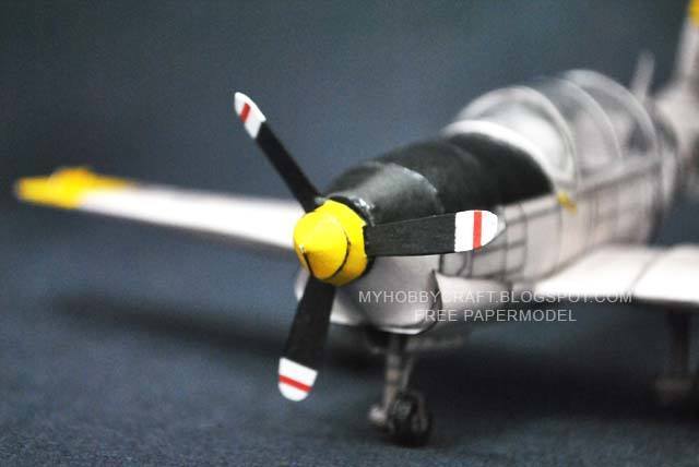 Самолет Beechcraft T-34 Mentor paper model