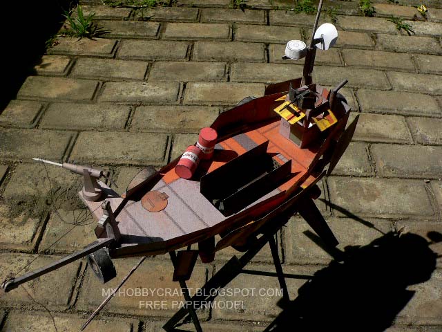 Летающий патрульный катер CUPANK Mk.02 paper model