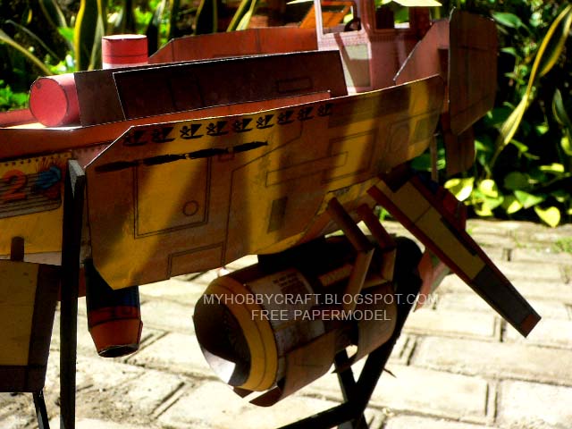 Летающий патрульный катер CUPANK Mk.02 paper model