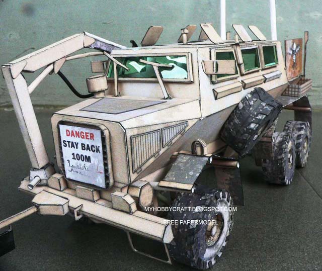 Бронетранспортер Buffalo MPV paper model