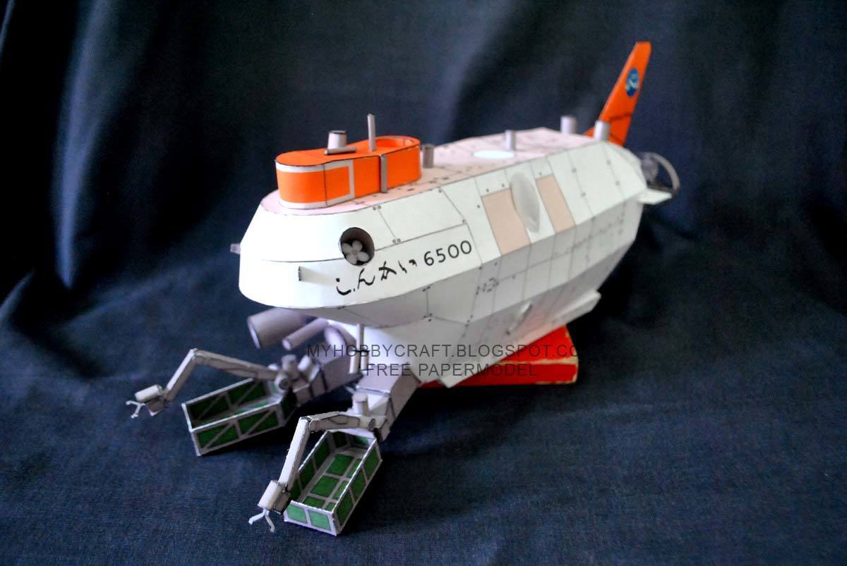 Подводный аппарат Shinkai 6500 paper model