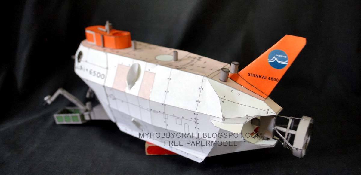 Подводный аппарат Shinkai 6500 paper model