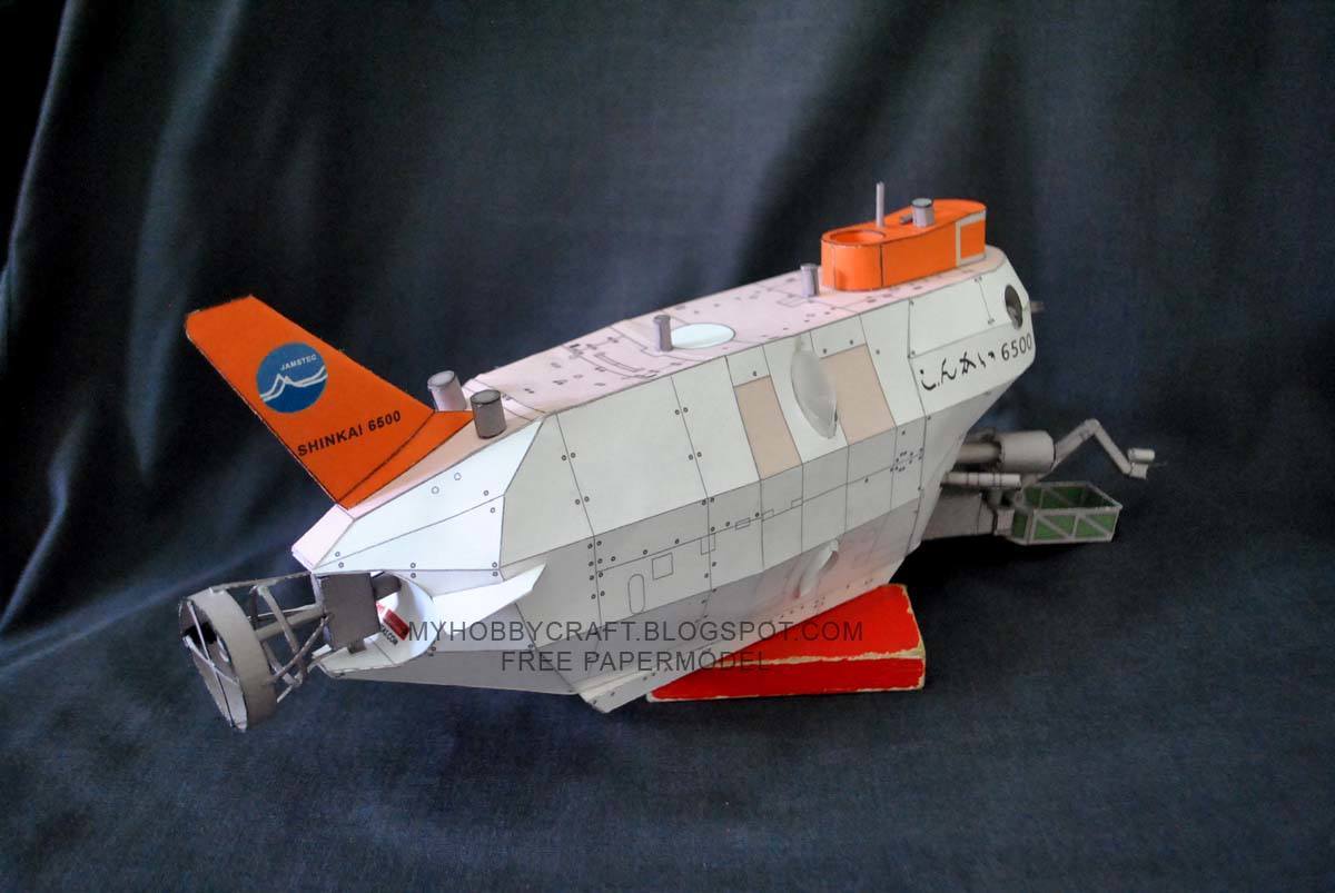 Подводный аппарат Shinkai 6500 paper model
