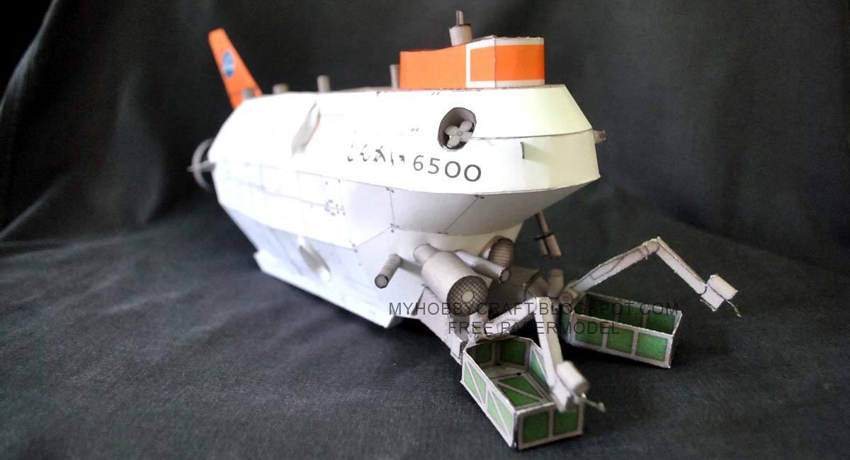 Подводный аппарат Shinkai 6500 paper model