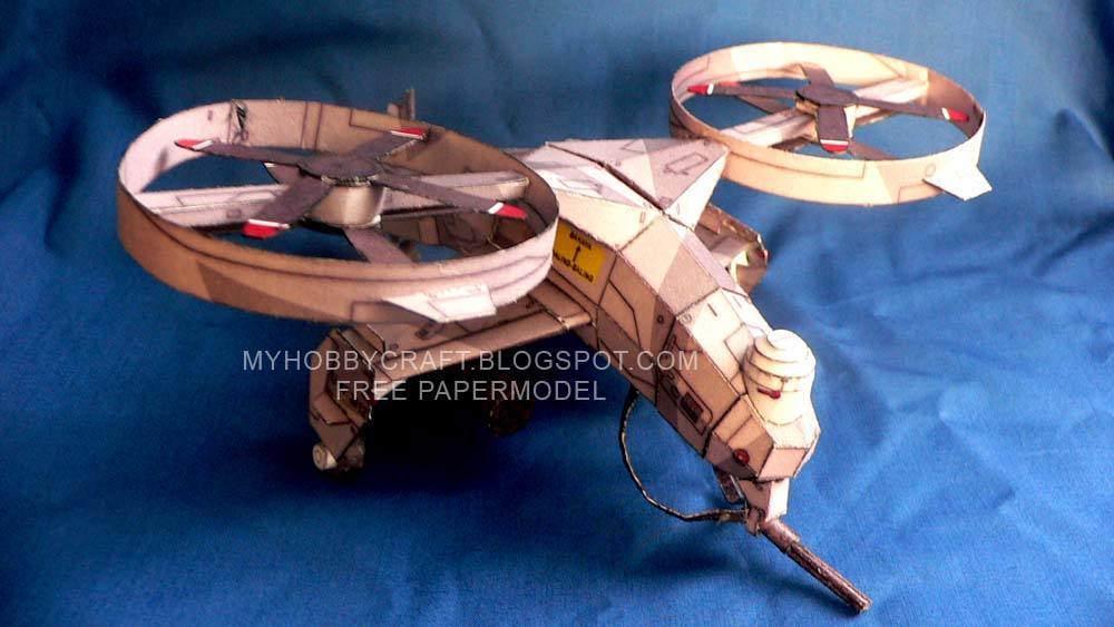 Дрон X67 paper model