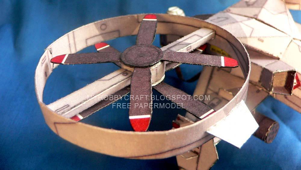 Дрон X67 paper model